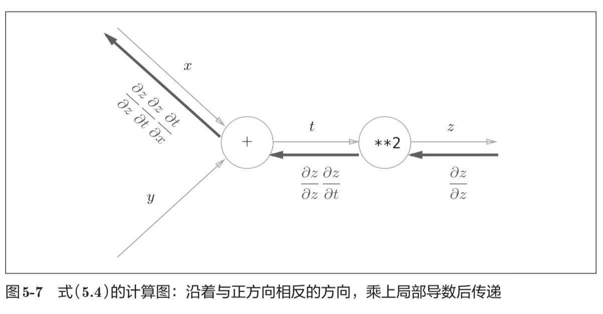 反向传播示意图
